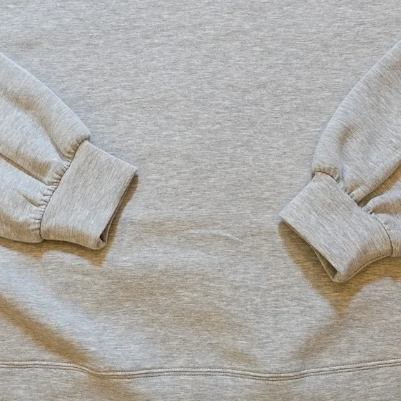 Rachel Zoe, Mockneck Boxy Drop Shoulder Sweatshirt, Gray, EUC, Women's XL - Picture 7 of 14